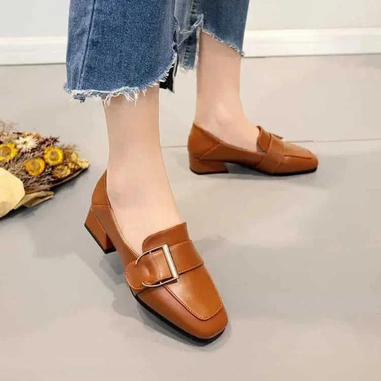 genuine leather loafers | slip-on flats for women | pointed toe ballet flats | ultrasonic cleaning
