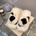 plush fleece lining | 5cm heel slippers | cross-strap house shoes | energy saving