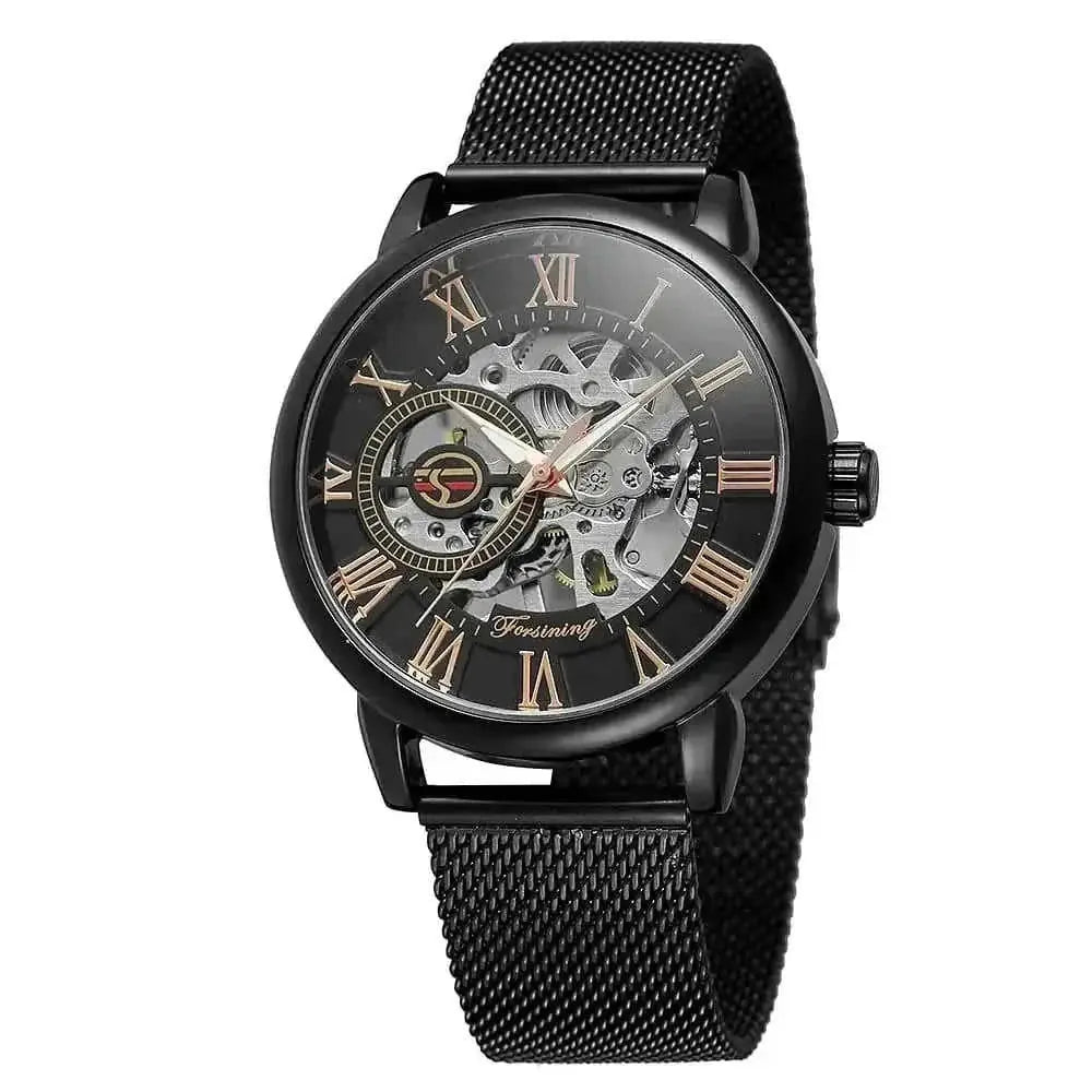automatic mechanical movement | stainless steel case | business casual timepiece | energy saving