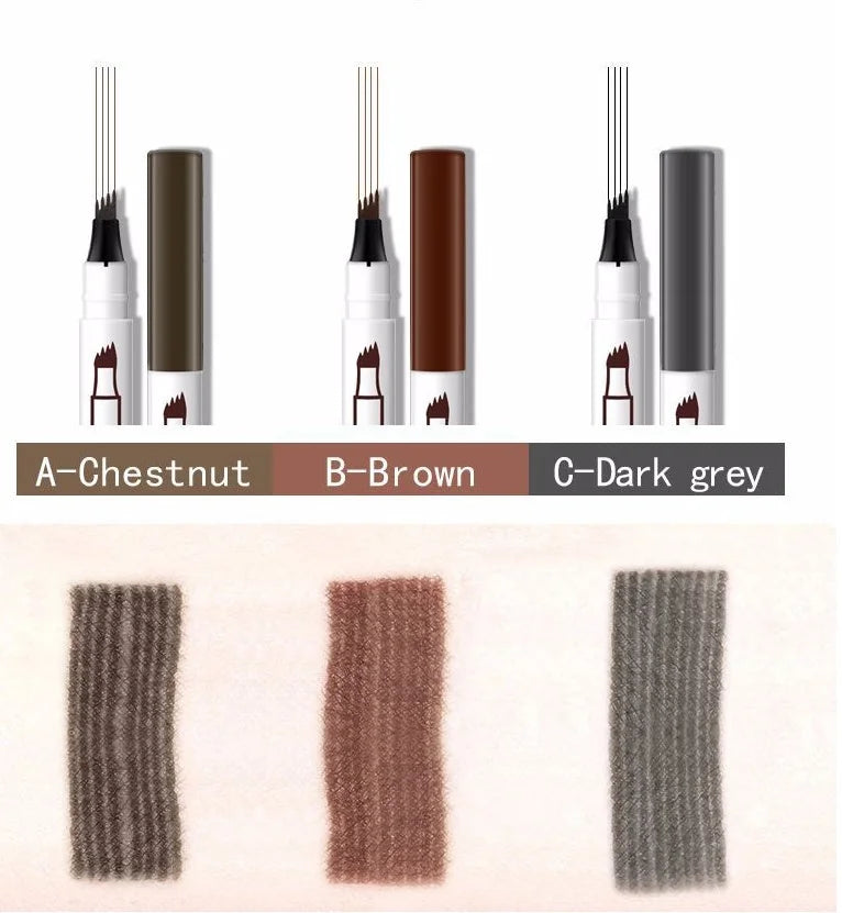 waterproof eyebrow pencil | four-claw eyebrow tint | fork tip eyebrow pen | energy saving