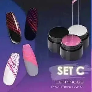 Luminous Spider Nail Gel - Glow in Dark UV Nail Polish Art Kit
