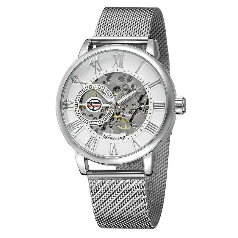 stainless steel case | business casual timepiece | elegant mens accessory | energy saving