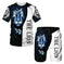 3D Printed Men's T-shirt Sports Suit - view 8 (material: polyester | pattern: solid, check | style: casual, retro |...