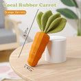 Rubber Carrot Dog Toy For Chewing Dogs, For Training And Cleaning, Durable Interactive Toy For Puppies And Medium-sized Dogs Meifu Market