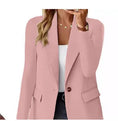Ins Lapel Button Jacket Fashion Commuter Casual Suit Jacket Women's Long-sleeved Tops Outwear Clothing Meifu Market