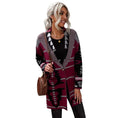 long cashmere cardigan | printed button cardigan | knitted top for women | energy saving