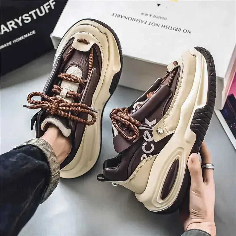 Men's Casual Sports Waterproof Dad Shoes Trendy All-matching Meifu Market