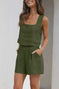 square neck top and shorts set | polyester spandex lounge set | summer casual two piece outfit | ultrasonic cleaning