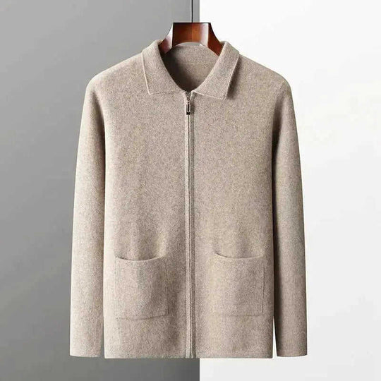 New Men's Cardigan Long Sleeve Sweater Coat Meifu Market
