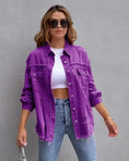 distressed denim jacket | ripped jean shirt | oversized shirt jacket | energy saving