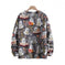 Mens 3D Crew Neck Sweatshirt With Bold Needle Digital Print S - side view showing details