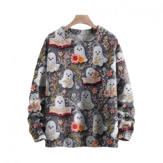 Mens 3D Crew Neck Sweatshirt With Bold Needle Digital Print S - side view showing details