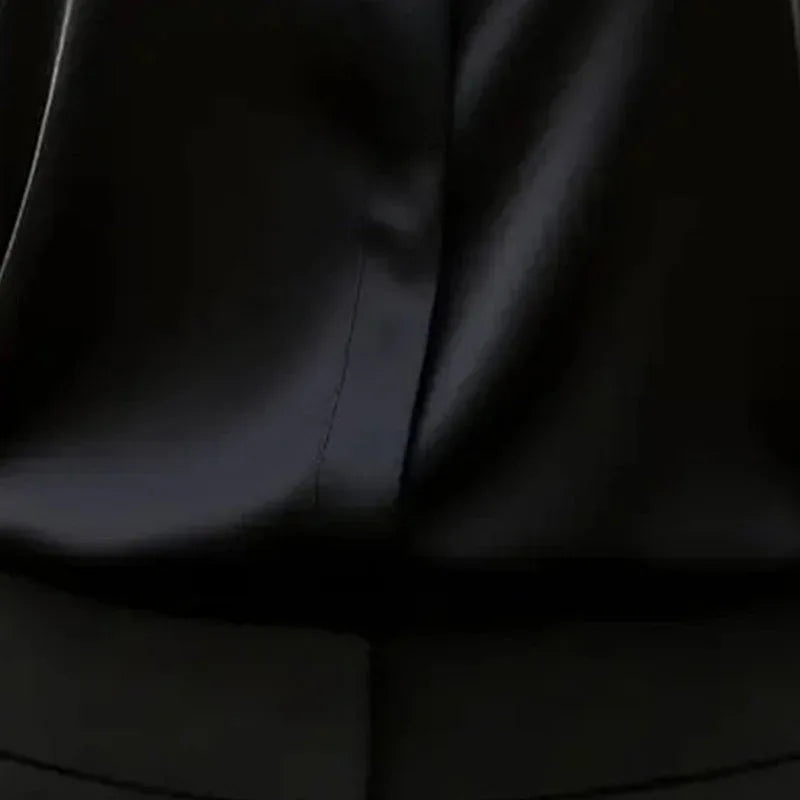 Women's Long Sleeve Satin Blouse, V Neck Loose Fit Tunic Top For Business Casual Office Fall Meifu Market