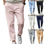 Men's Trousers With Pockets Casual Loose Comfortable Quick-drying Waist-tied Pants