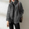 double-faced fleece fabric | high neck sweater women | warm cardigan for women | energy saving