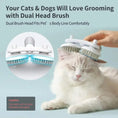 Pet Cat Brush Dog Slicker Brush Double-headed Negative Ion One-button Self Cleaning Dog Cat Hair Removal Pets Products Meifu Market