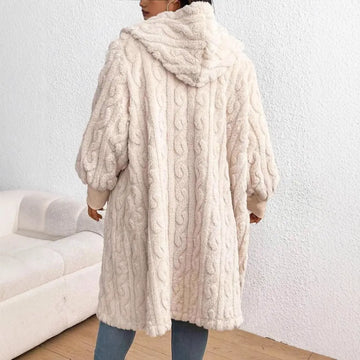 Coral Fleece Thickened Plus-size Woolen Coat