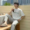 premium cotton t-shirt | oversized fit t-shirt | korean fashion streetwear | energy saving