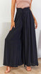 high-waisted wide leg pants | soft cotton blend fabric | elastic waistband sweatpants | ultrasonic cleaning