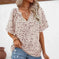 plus size printed shirts | polyester spandex blend | short sleeve stand collar | energy saving