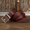 Men's Retro Leather All-match First Layer Cowhide Stainless Steel Buckle Belt 110cm - color variant display