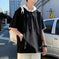 Mens Loose-fitting Casual Mock Two-piece Short-sleeve Shirt XL - available style options