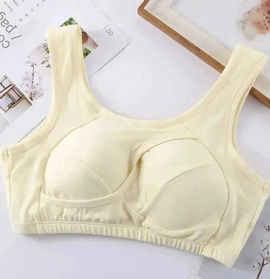 plus size cotton sleep bra | removable padded bralette | wirefree lounge bra | energy saving