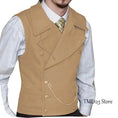 victorian double-breasted vest | woolen suit vest for men | 100 wool waistcoat | ultrasonic cleaning