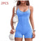 high-waisted yoga romper | moisture-wicking sportswear | seamless workout jumpsuit | ultrasonic cleaning
