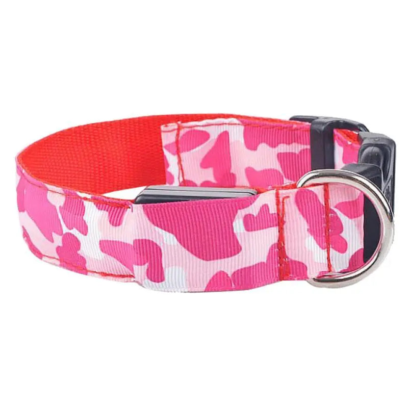 Camouflage pet supplies luminous dog collar Meifu Market