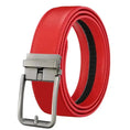genuine leather belt | automatic buckle mechanism | stainless steel buckle | energy saving