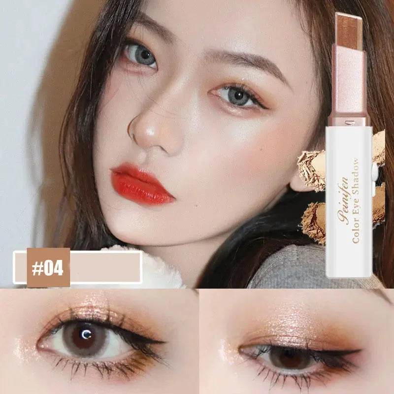 waterproof eyeshadow stick | double-ended eyeshadow pen | long-lasting shimmer eyeshadow | ultrasonic cleaning