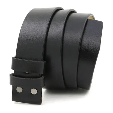 38cm No Buckle Men's Leather Belt meifu market