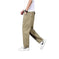 stretch cotton fabric | elastic waistband with drawstring | relaxed fit trousers | ultrasonic cleaning