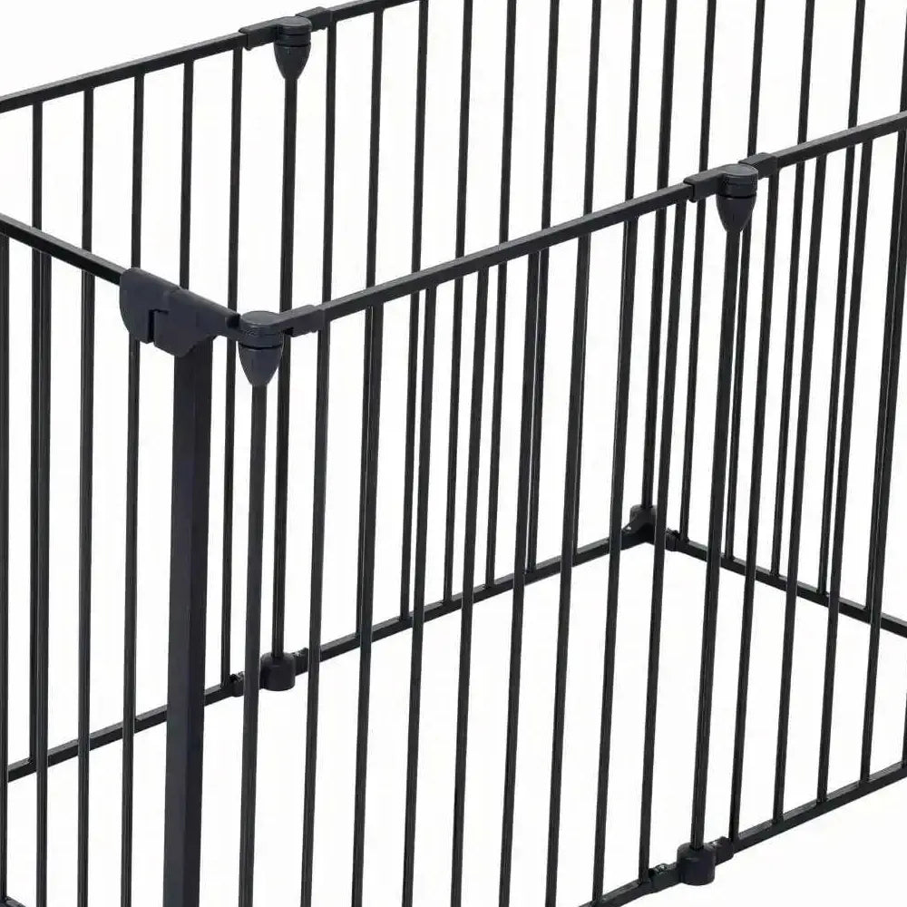 150" Adjustable Safety Gate 6-Panel Pet Play Yard - Metal Fence Meifu Market