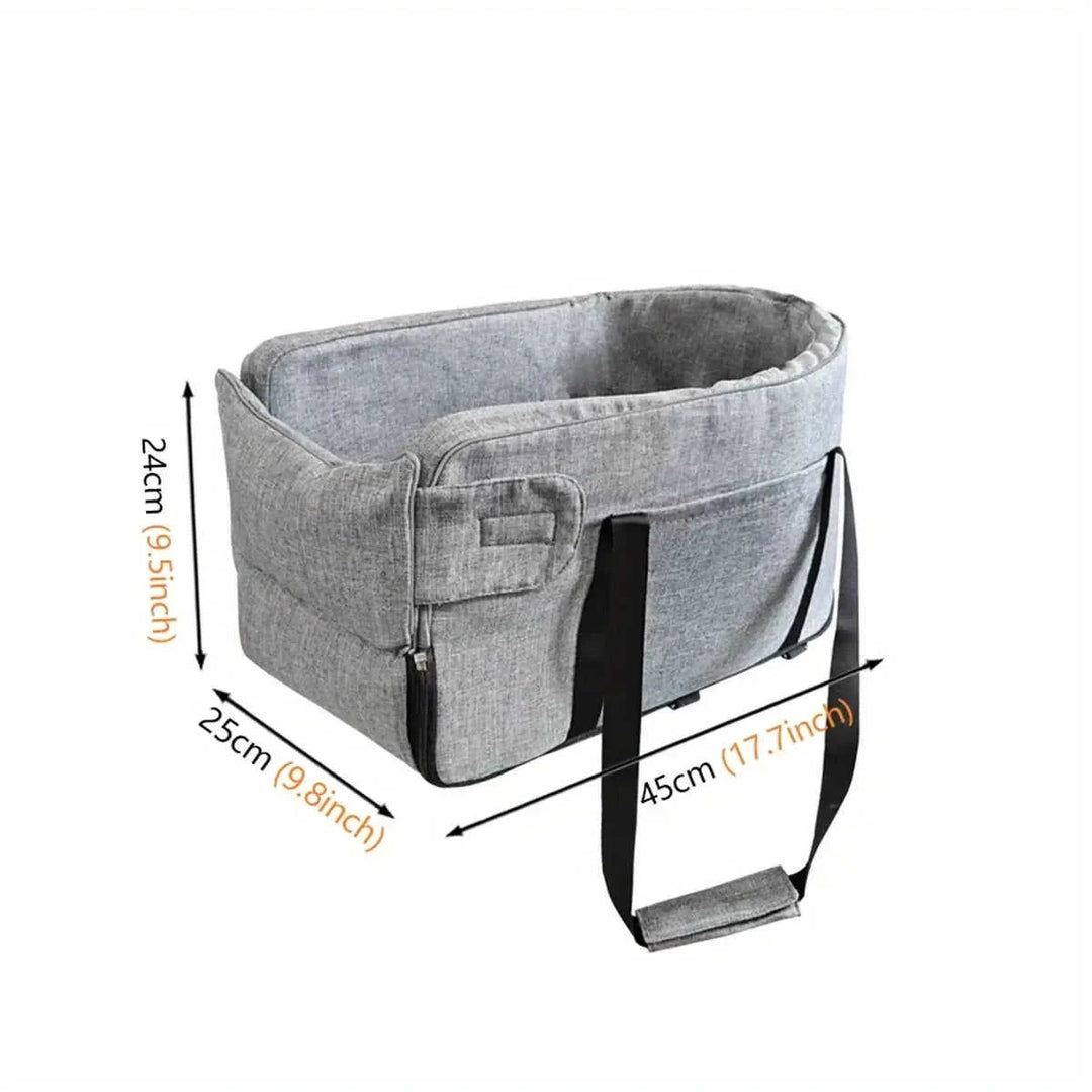 pet car seat for small dogs | portable pet car carrier | travel-friendly dog bed | ultrasonic cleaning