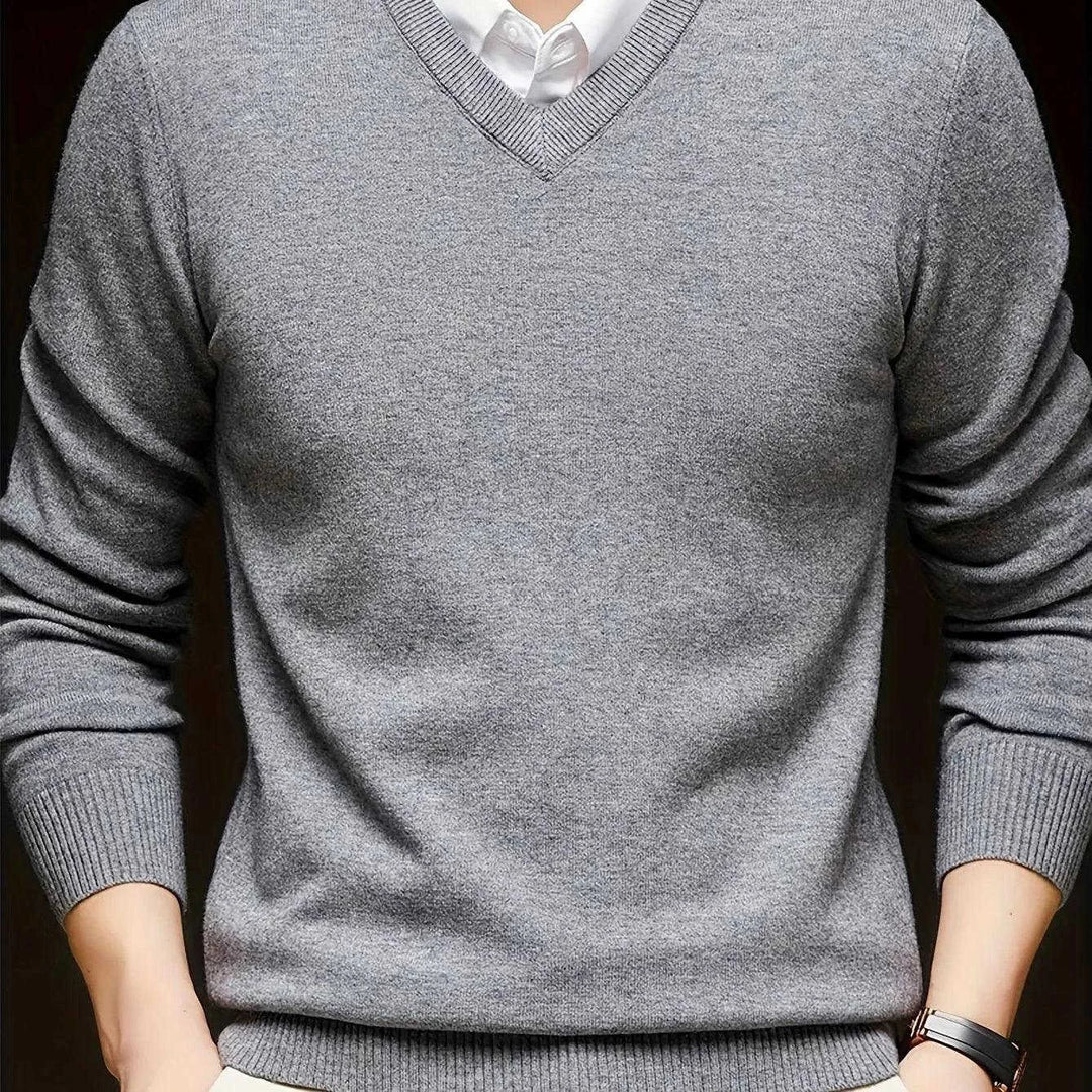 merino wool sweater | lightweight v-neck sweater | breathable thin knitwear | energy saving