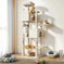 66 Inch Cat Tree Tower, Large Multi-Cat Climbing Extended Platform, Hammock, Pet House For Indoor Cats And Kittens Play -...