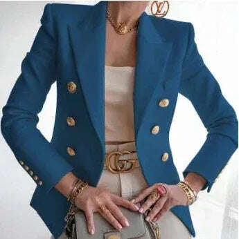 Women's New Solid Color Fashion Casual Suit Short Jacket Meifu Market