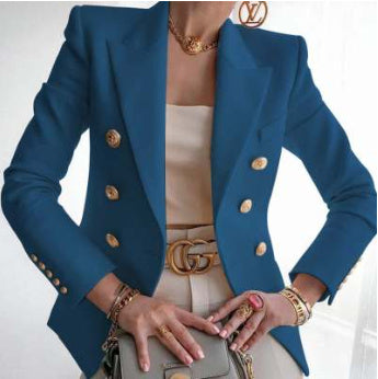 Women's New Solid Color Fashion Casual Suit Short Jacket Meifu Market