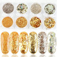 8 Box Mix Glitter Nail Art Powder Flakes Set Meifu Market