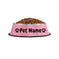 Customizable Stainless Steel Dog Bowl, Non-Slip Pet Food and Water Bowl with Personalized Name for Dogs Red-crown - availa...