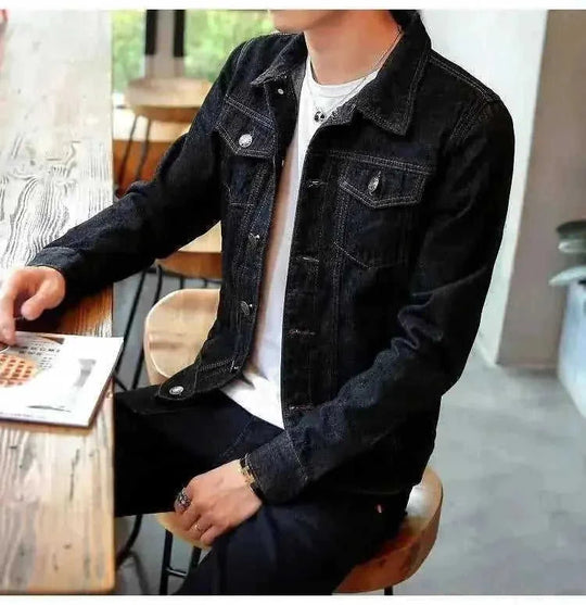 heavyweight denim jacket | durable cotton construction | classic trucker jacket | ultrasonic cleaning