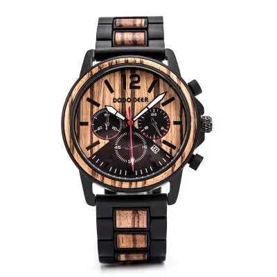 engraved gift for him | wedding anniversary gift | eco-friendly wood timepiece | energy saving
