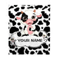 Cows Pattern Printed Flannel Digital Blanket Meifu Market