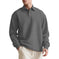 Jacquard Polo Sweater — Men's Loose-Fit Long Sleeve Knitwear