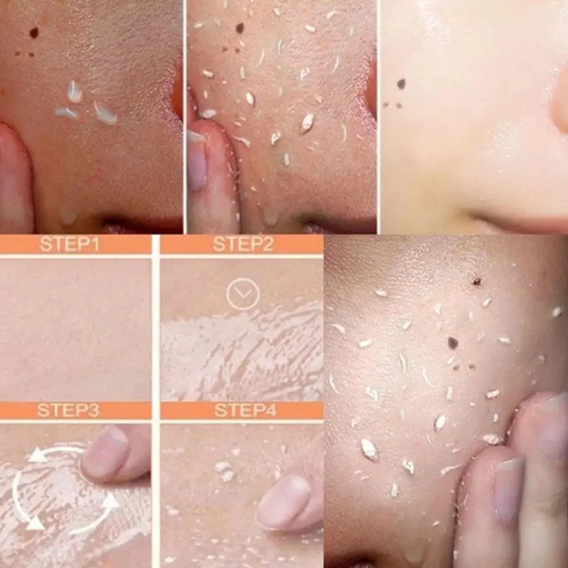 deep pore cleansing gel | gentle exfoliating cream | 100ml facial scrub | energy saving