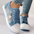 Floral Embroidered Polka Dot Print Sneakers Meifu Market