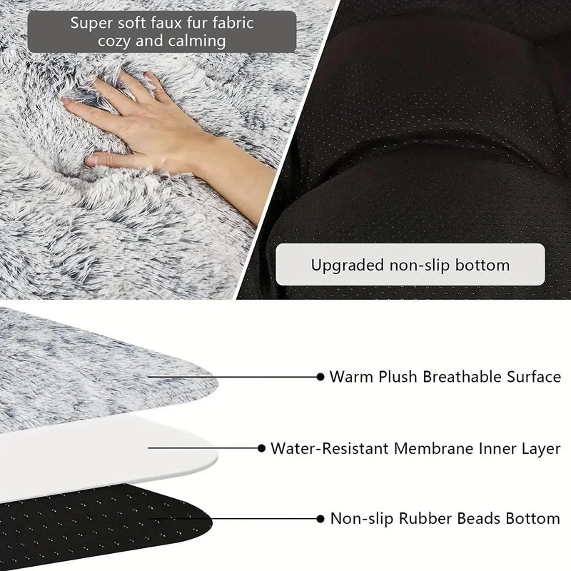 washable dog bed | orthopedic dog crate pad | non-slip kennel mat | energy saving