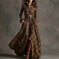 French Retro Plaid Dress - Plus Size Belted Waist Irregular Hem Dress Meifu Market